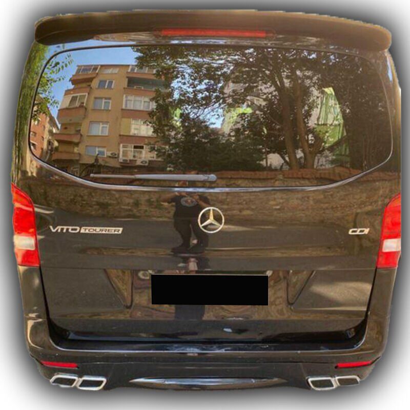 Mercedes Vito Yeni Kasa Uyumlu Yedek Parça AMG Arka Tampon Eki Boyalı