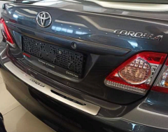 Toyota Corolla 2013-2016 Uyumlu Arka Tampon Üst Kaplama Kalın Model