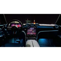 Mercedes C W206 2021+ Uyumlu  64 Renk İç Ambiyans (Orijinal Trimleri ve Yürüyebilen Led)