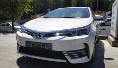 Toyota Corolla 2013-2016 Uyumlu Ön Sis Çıta Kaplama Nikelaj 8 Parça
