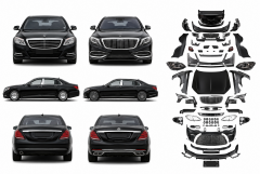 W221 To W222 Maybach Body Kit