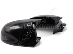 Bmw F20 2011-2019 Uyumlu  Piano Black Batman Yarasa Ayna Kapağı Tırnaksız