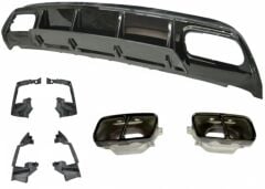 W176 2016-2019 AMG A45 Difüzör + Egzoz Ucu