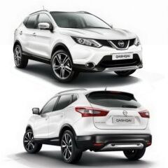 Nissan Qashqai J11 2014+ Uyumlu Ön Arka Plate Difüzör