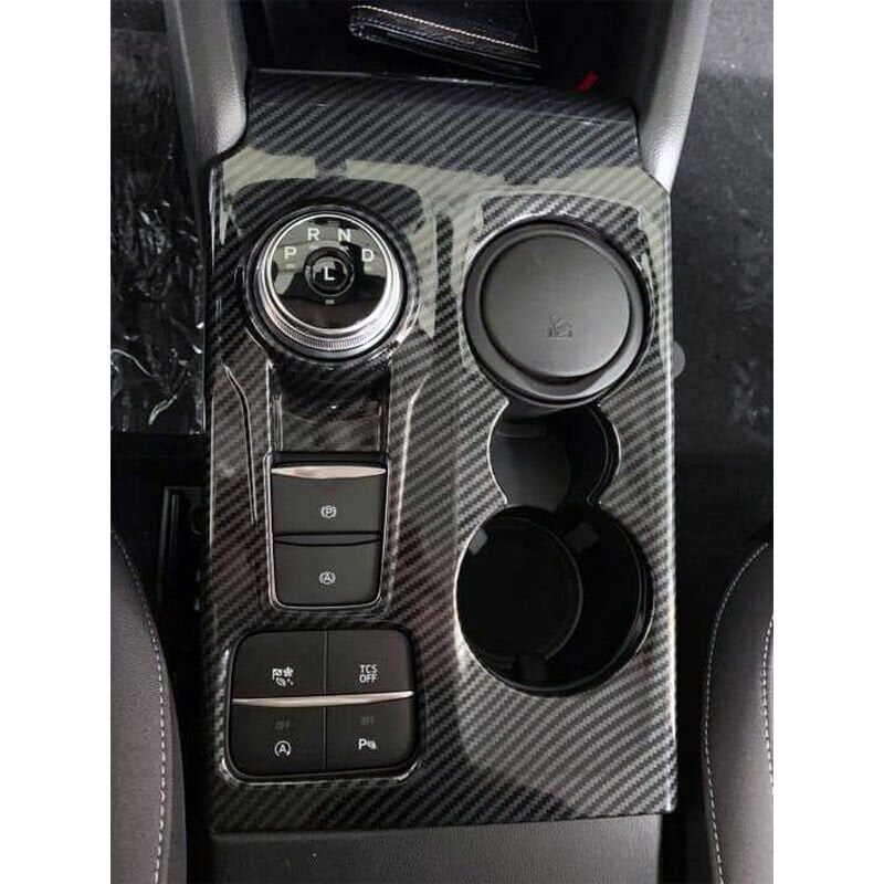 Ford Focus Uyumlu  2019+ Vites Konsol Kaplama Karbon (ABS)