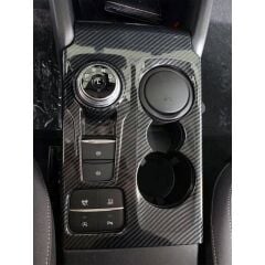 Ford Focus Uyumlu  2019+ Vites Konsol Kaplama Karbon (ABS)