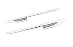 Toyota Corolla 2019+ Uyumlu Yedek Parça Çamurluk Çıtası - Siyah / Füme