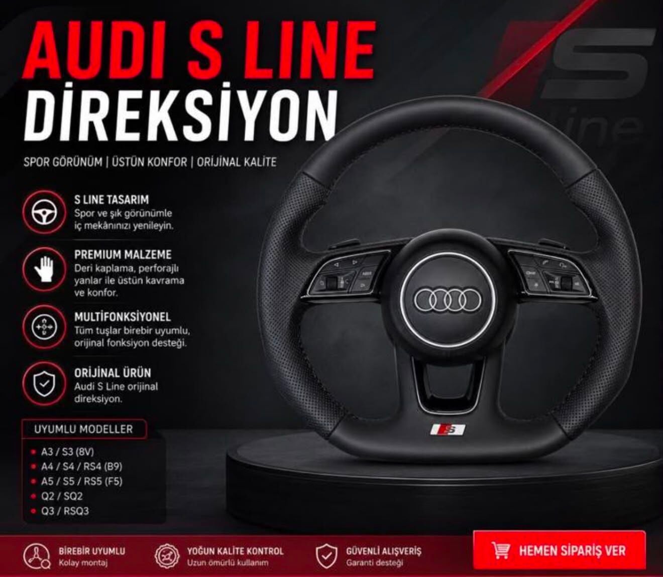 Audi S Line Direksiyon