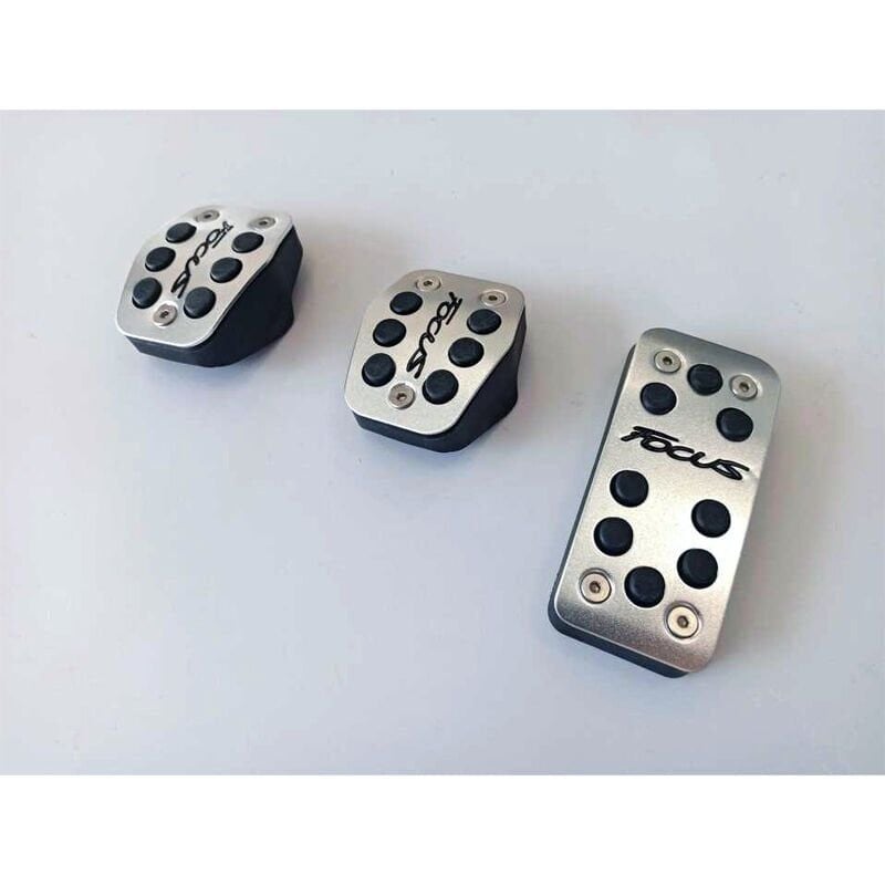 Ford Focus Uyumlu  2010-2019 Manuel Pedal Seti Siyah Yazılı