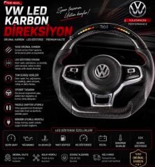 Volkswagen Led Karbon Direksiyon