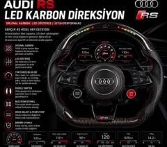 Audi RS Led Karbon Direksiyon