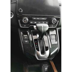 Honda CR-V Uyumlu Yedek Parça Vites Konsol Kaplaması Karbon 2018-2021