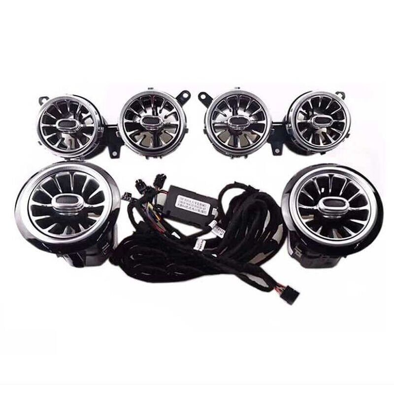 Mercedes W213 Uyumlu Yedek Parça E-Serisi 2016-2017 64 Renk Ön Havalandırma Menfez Seti Ambiyans Set