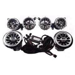 Mercedes W213 Uyumlu Yedek Parça E-Serisi 2016-2017 64 Renk Ön Havalandırma Menfez Seti Ambiyans Set