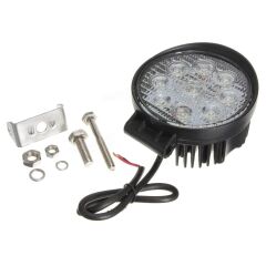 9 Led 27W Off Road Gündüz Farı Sis Çalışma Lambası Yuvarlak Kalın