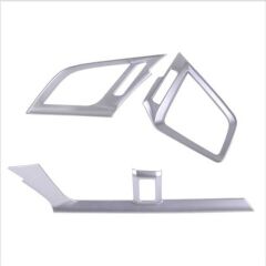 Honda Civic Fc5 Uyumlu Yedek Parça Hava Menfez Kaplama 3 Parça - Silver Kalın 2016-2020