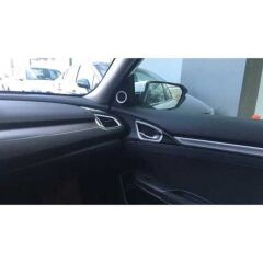 Honda Civic Fc5 Uyumlu  Hava Menfez Kaplama 3 Parça - Silver Kalın 2016-2020