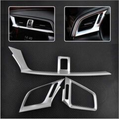 Honda Civic Fc5 Uyumlu  Hava Menfez Kaplama 3 Parça - Silver Kalın 2016-2020