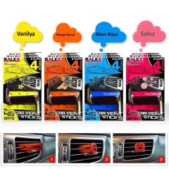 Balex Oto Klima Petek Havalandırma Klips Koku 4 Lü