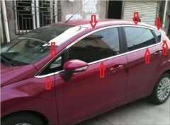 Ford Uyumlu  Fiesta Cam Çıtası Nikelaj Tamtur