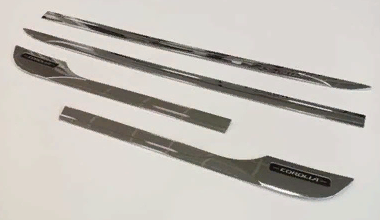 Toyota Corolla 2019+ Uyumlu Yedek Parça Kapı Çıtası Nikelaj