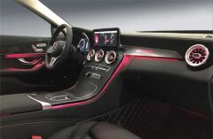 Mercedes W205 2019+ Uyumlu 64 Renk Ön Havalandırma Aydınlatma
