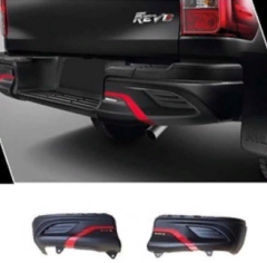Toyota Hilux Revo ( 2016-2019) Uyumlu Yedek Parça Arka Tampon Kaplama - 2 Parça