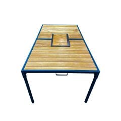 6 Kişilik Katlanabilir Mangallı Masa