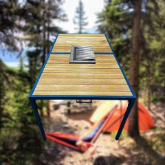 6 Kişilik Katlanabilir Mangallı Masa