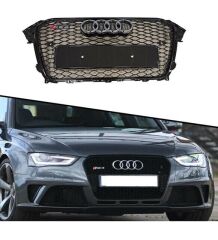 Audi A4 RS4 2012-2016 Uyumlu Yedek Parça Komple Siyah Panjur