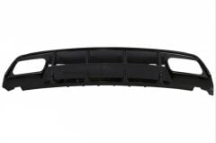 Mercedes W176 2016-2018 A45 Uyumlu Yedek Parça Difüzör & Egzoz Seti (Parlak Siyah) - Siyah Egzoz İle (Amg Paket İçin)