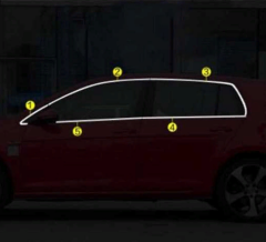 Volkswagen Golf 7 - 7.5 2013-2020 Uyumlu Cam Çerçeve Nikelajı