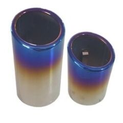 Universal İkili Paslanmaz Krom Egzoz Ucu 70mm