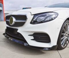 Mercedes W213 2016-2019 E Serisi Uyumlu Ön Lip Piano Black