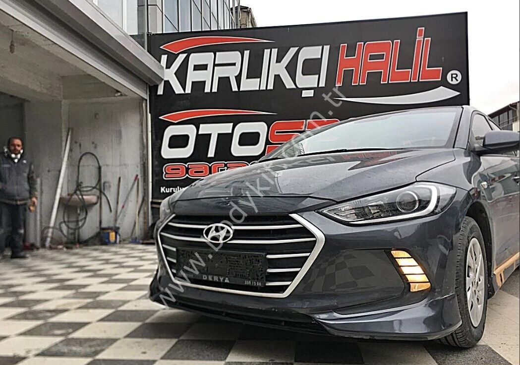 Hyundai Elantra Uyumlu Yedek Parça Ön Tampon Eki 3 Parça