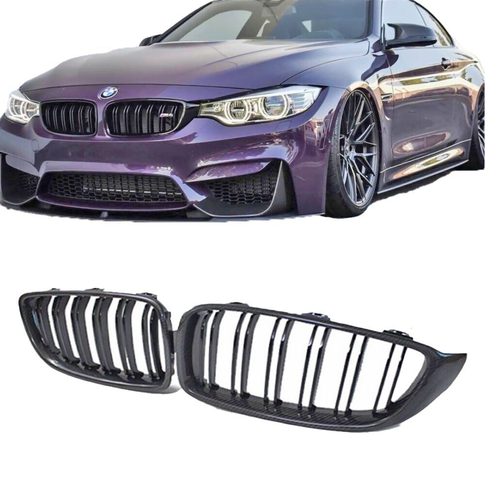 Bmw F32-F33 2013-2019 Uyumlu Yedek Parça M4 Çift Çizgi Böbrek Panjur Piano Black