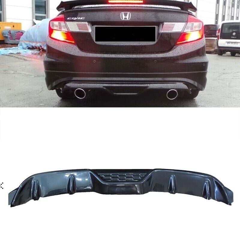 Honda Civic Fb7 Uyumlu 2012-2016 Modulo Difüzör Piano Black