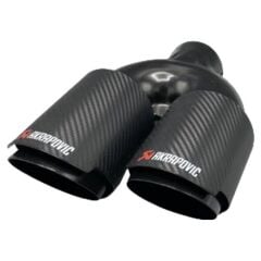 Üniversal Karbon Akrapovic Egzoz Ucu Açılı Çift Çıkış Sol 76x110 020-033L