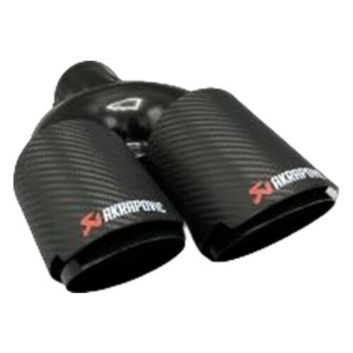 Üniversal Karbon Akrapovic Egzoz Ucu Açılı Çift Çıkış Sağ 76x110 020-033R