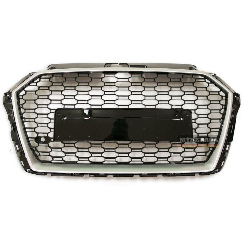 Audi A3 RS3 2017 Ve Sonrası Uyumlu Yedek Parça Kromlu Logosuz Panjur