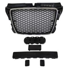 Audi A3 RS3 2008-2013 Uyumlu Yedek Parça  Kormlu Siyah Panjur