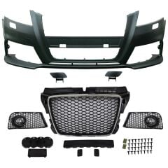 Audi A3 RS3 2008-2013 Uyumlu Yedek Parça Ön Tampon Seti