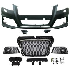 Audi A3 RS3 2008-2013 Uyumlu Ön Tampon Seti
