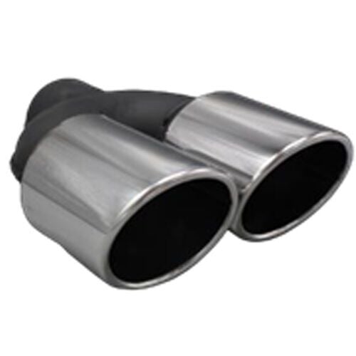 Üniversal Krom Egzoz Ucu Açılı Çift Çıkış Sağ 101x110 020-036R
