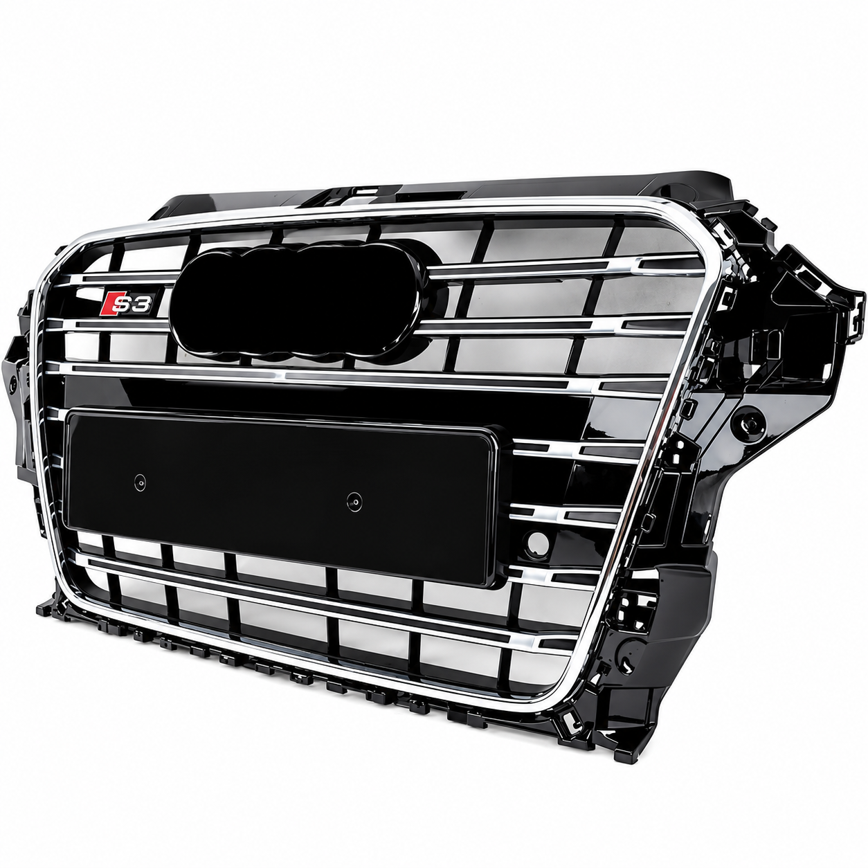 Audi A3 S3 2012-2016 Uyumlu Kromlu Siyah Panjur