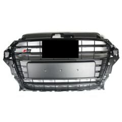 Audi A3 S3 2012-2016 Uyumlu Yedek Parça Komple Siyah Panjur