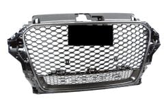 Audi A3 RS3 2012-2016 Uyumlu Yedek Parça Carbon Görünümlü Panjur