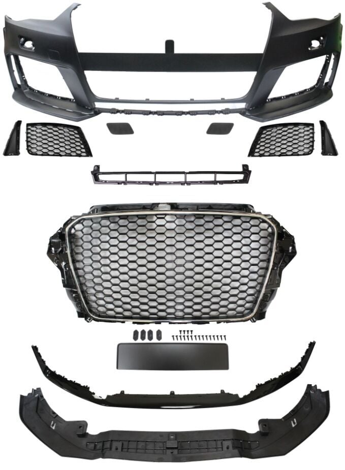 Audi A3 RS3 2012-2016 Uyumlu HB Ön Tampon Seti