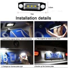 Volvo XC60 2009-2015 Uyumlu Yedek Parça Oem Plaka Ledi