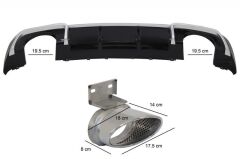 Audi A3 S-Line HB 2016-2020 Uyumlu Yedek Parça RS Difüzör